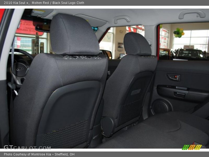 Molten Red / Black Soul Logo Cloth 2010 Kia Soul +