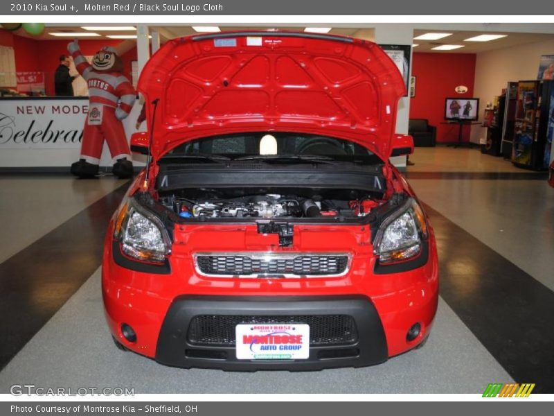 Molten Red / Black Soul Logo Cloth 2010 Kia Soul +