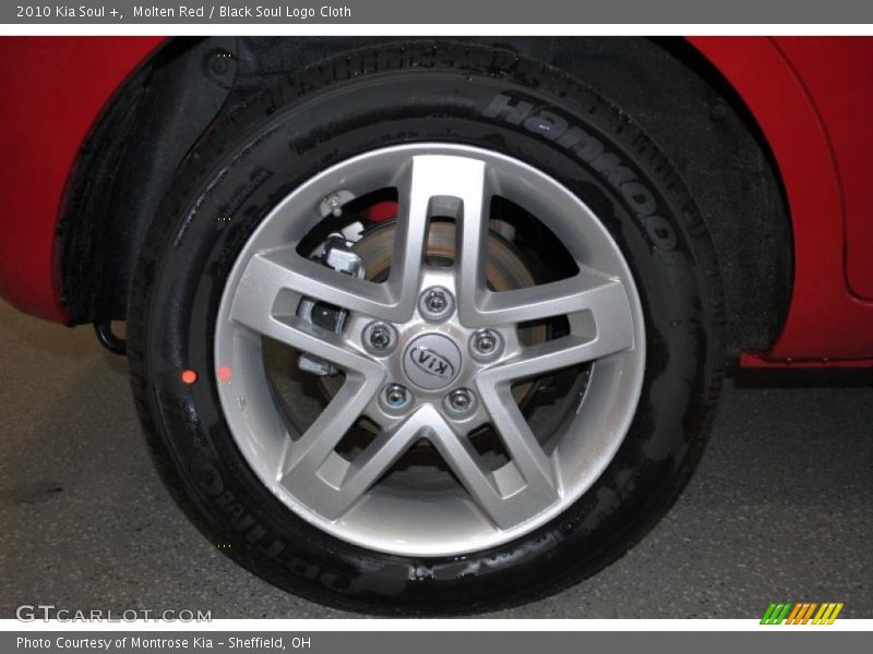 Molten Red / Black Soul Logo Cloth 2010 Kia Soul +