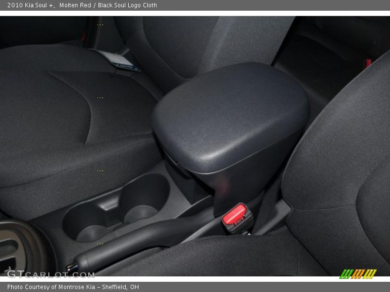 Molten Red / Black Soul Logo Cloth 2010 Kia Soul +