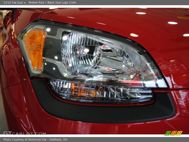Molten Red / Black Soul Logo Cloth 2010 Kia Soul +