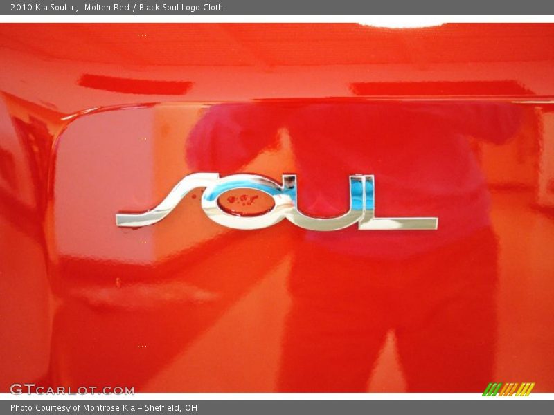 Molten Red / Black Soul Logo Cloth 2010 Kia Soul +