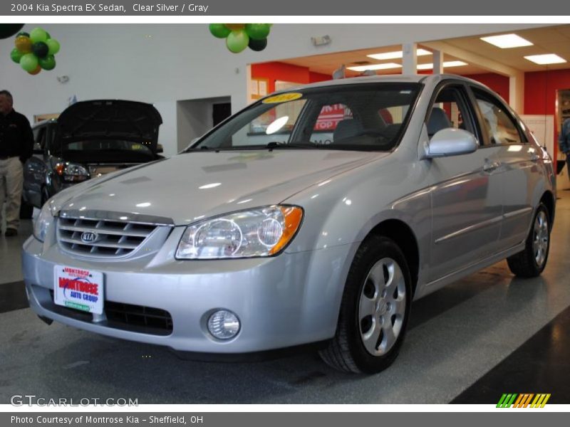 Clear Silver / Gray 2004 Kia Spectra EX Sedan