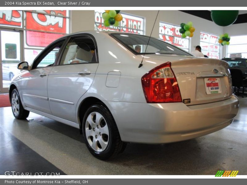 Clear Silver / Gray 2004 Kia Spectra EX Sedan