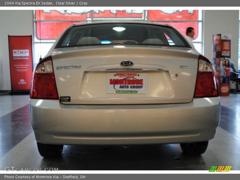 Clear Silver / Gray 2004 Kia Spectra EX Sedan