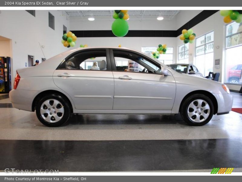 Clear Silver / Gray 2004 Kia Spectra EX Sedan
