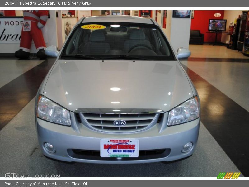 Clear Silver / Gray 2004 Kia Spectra EX Sedan