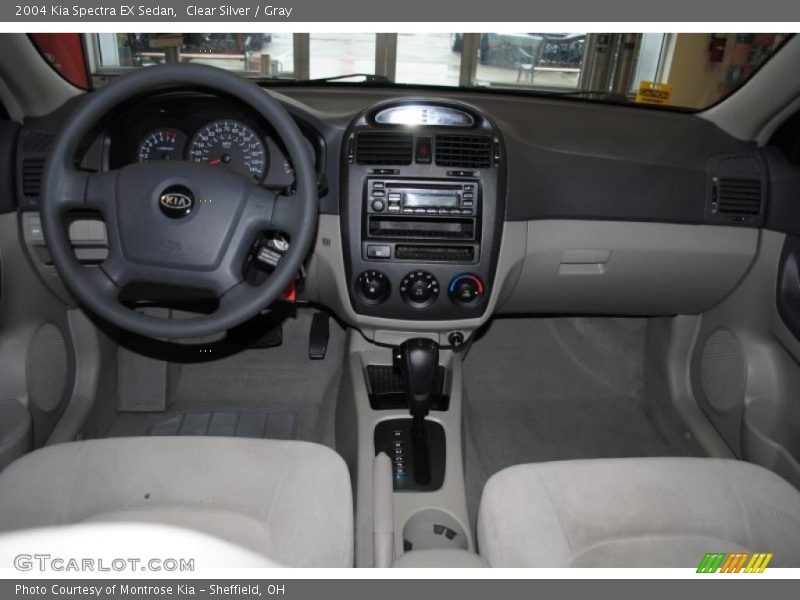 Clear Silver / Gray 2004 Kia Spectra EX Sedan
