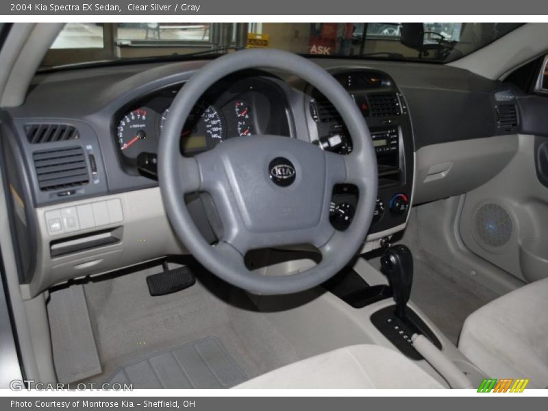 Clear Silver / Gray 2004 Kia Spectra EX Sedan