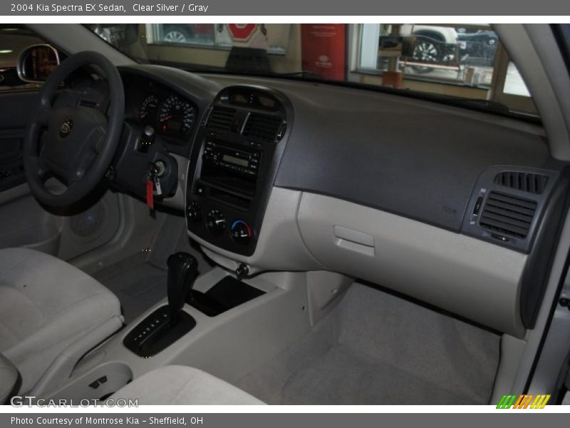 Clear Silver / Gray 2004 Kia Spectra EX Sedan
