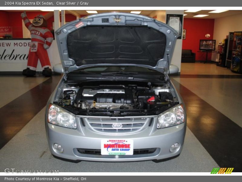 Clear Silver / Gray 2004 Kia Spectra EX Sedan