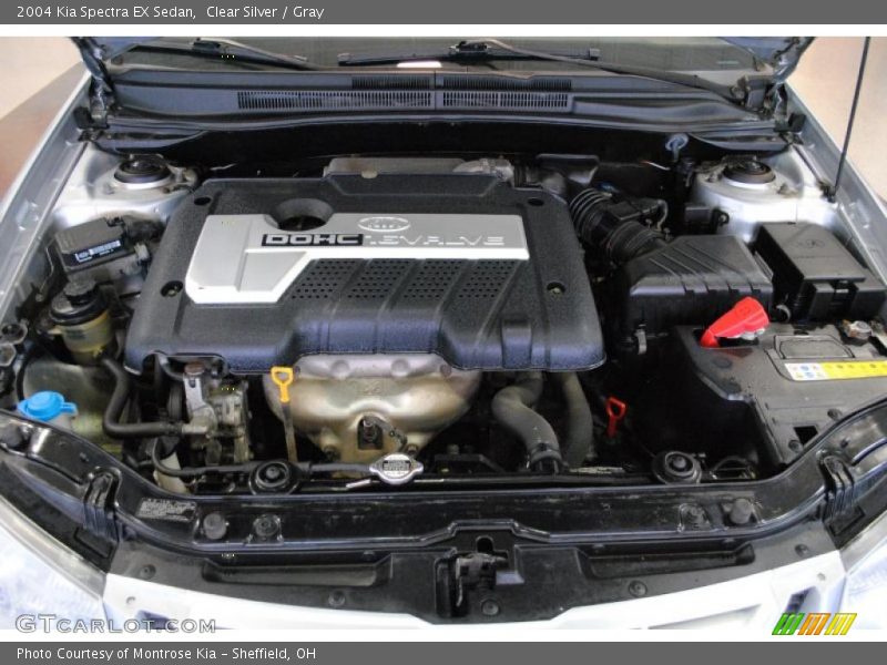 Clear Silver / Gray 2004 Kia Spectra EX Sedan