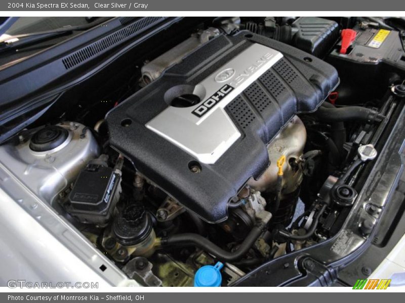 Clear Silver / Gray 2004 Kia Spectra EX Sedan