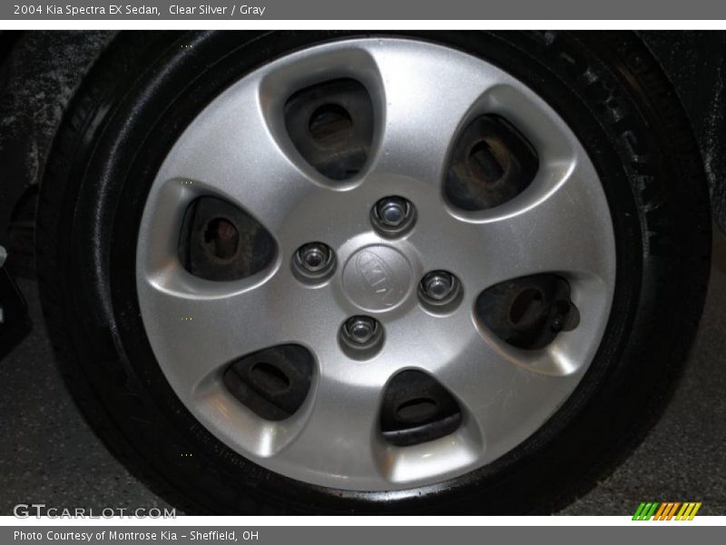 Clear Silver / Gray 2004 Kia Spectra EX Sedan