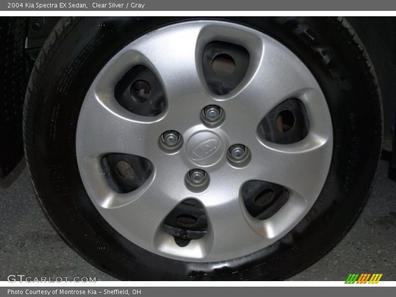 Clear Silver / Gray 2004 Kia Spectra EX Sedan