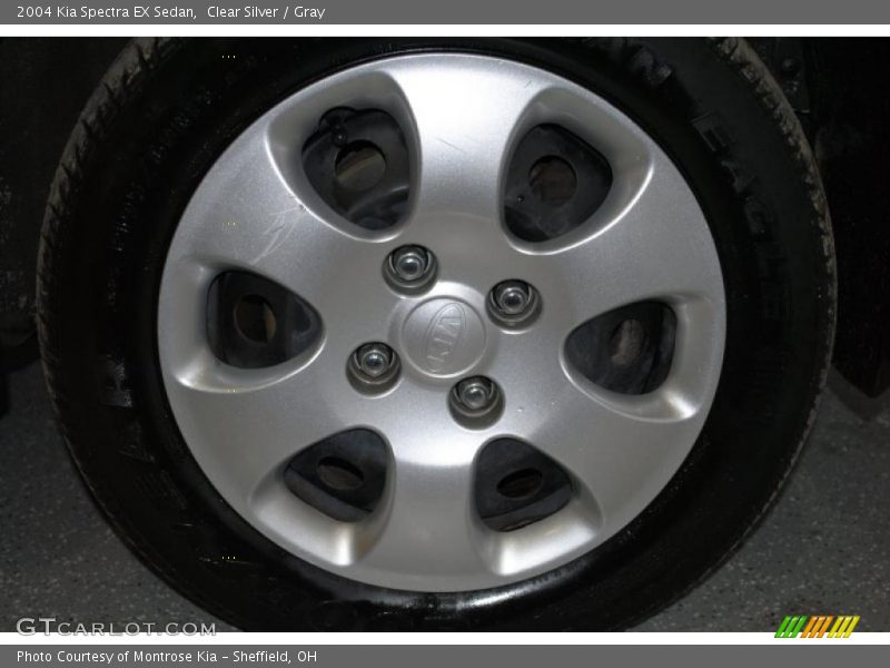 Clear Silver / Gray 2004 Kia Spectra EX Sedan