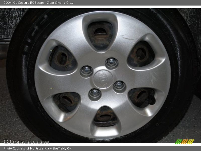 Clear Silver / Gray 2004 Kia Spectra EX Sedan