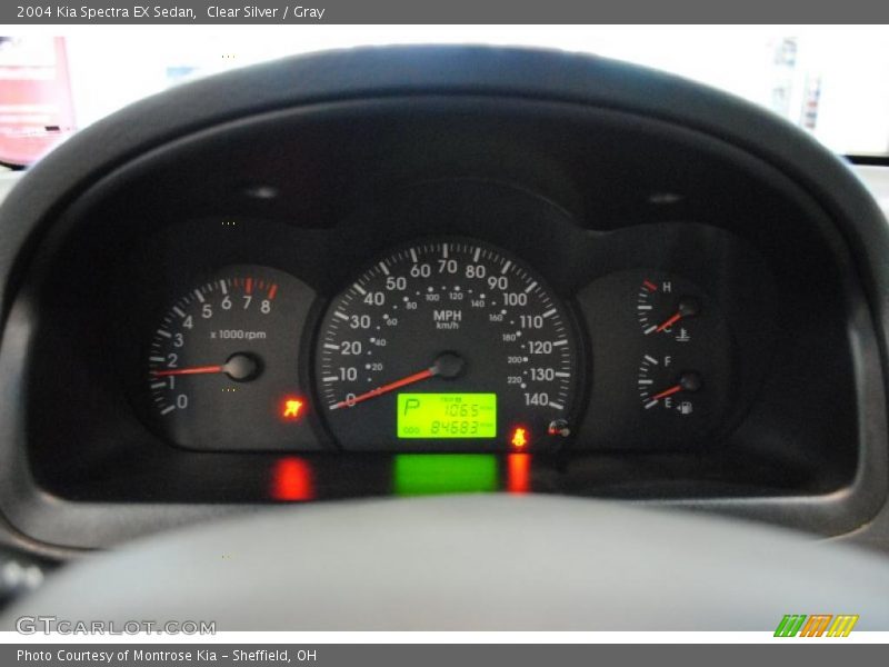 Clear Silver / Gray 2004 Kia Spectra EX Sedan