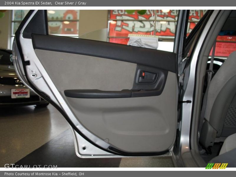 Clear Silver / Gray 2004 Kia Spectra EX Sedan
