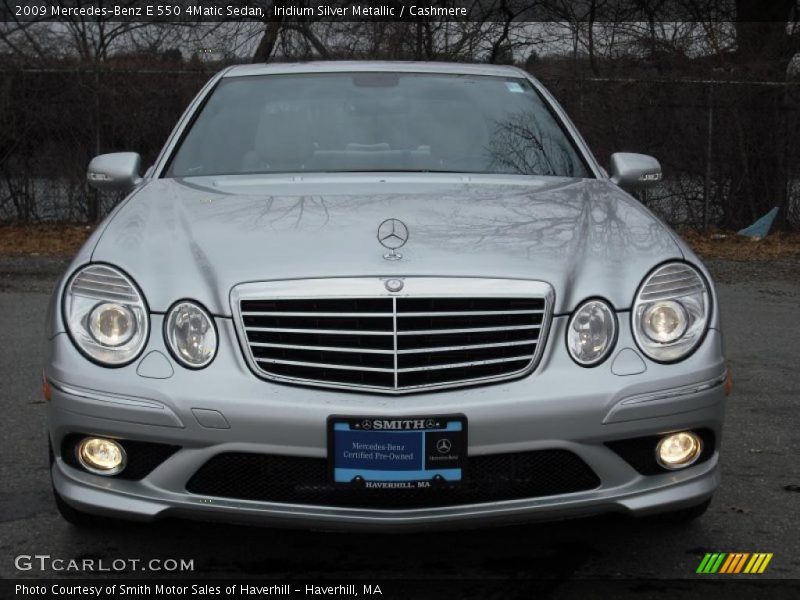 Iridium Silver Metallic / Cashmere 2009 Mercedes-Benz E 550 4Matic Sedan