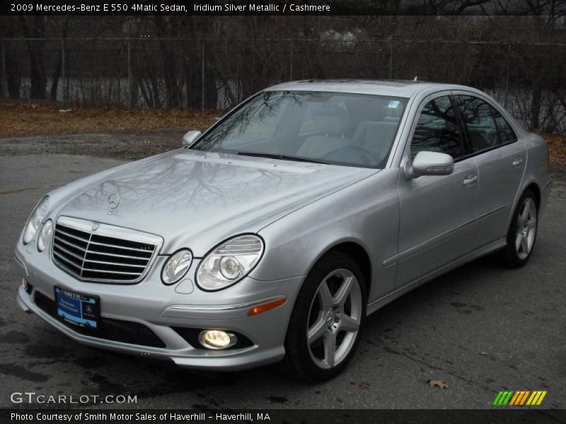 Iridium Silver Metallic / Cashmere 2009 Mercedes-Benz E 550 4Matic Sedan