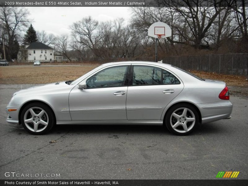 Iridium Silver Metallic / Cashmere 2009 Mercedes-Benz E 550 4Matic Sedan
