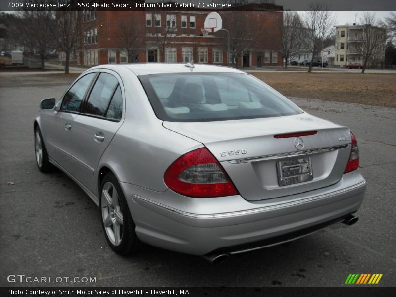 Iridium Silver Metallic / Cashmere 2009 Mercedes-Benz E 550 4Matic Sedan