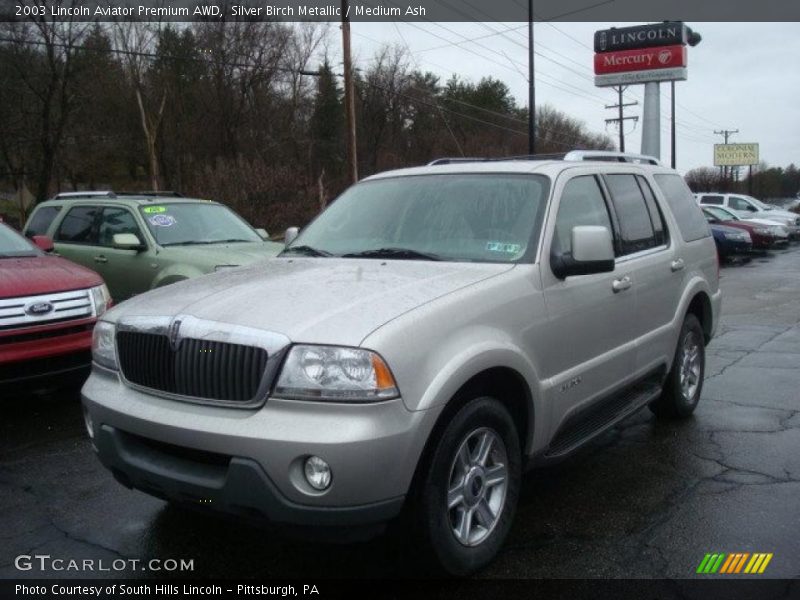 Silver Birch Metallic / Medium Ash 2003 Lincoln Aviator Premium AWD