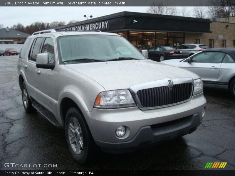 Silver Birch Metallic / Medium Ash 2003 Lincoln Aviator Premium AWD