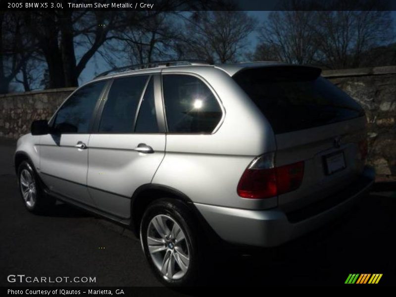 Titanium Silver Metallic / Grey 2005 BMW X5 3.0i