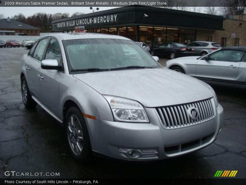 Brilliant Silver Metallic / Medium Dark Flint/Light Stone 2009 Mercury Sable Premier Sedan