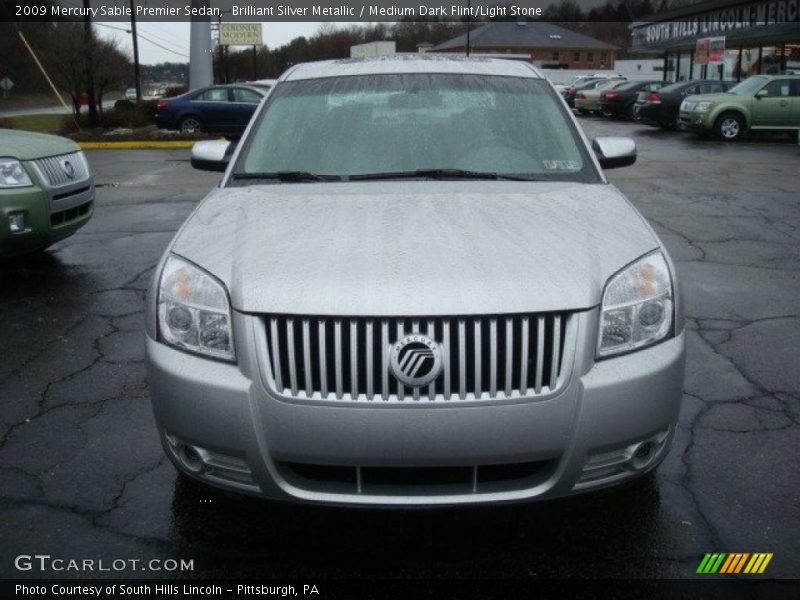 Brilliant Silver Metallic / Medium Dark Flint/Light Stone 2009 Mercury Sable Premier Sedan