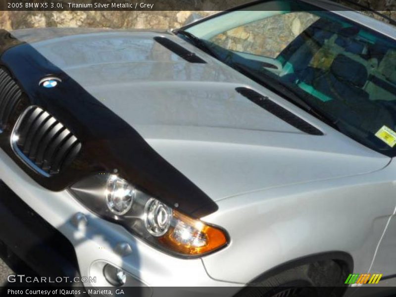 Titanium Silver Metallic / Grey 2005 BMW X5 3.0i