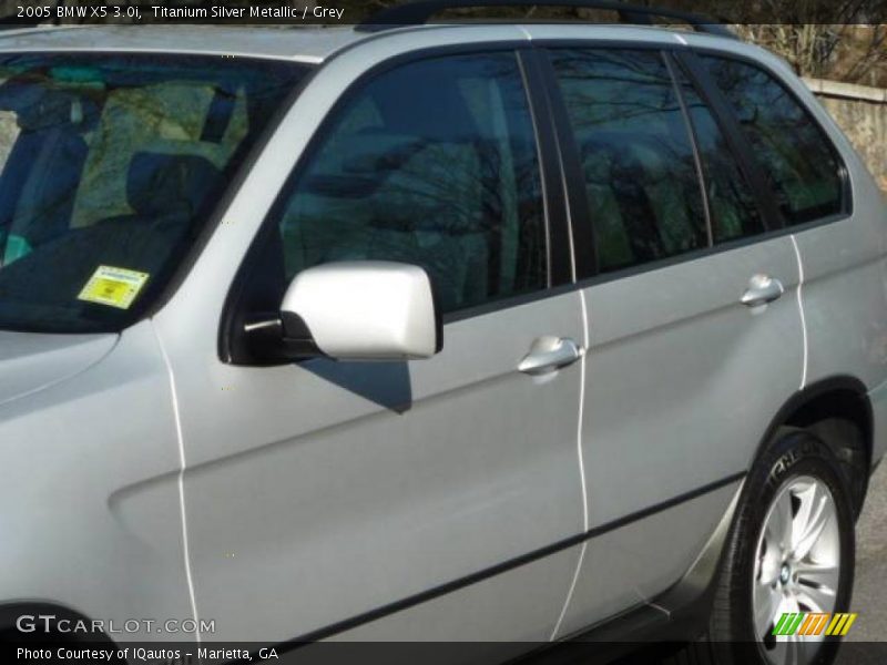 Titanium Silver Metallic / Grey 2005 BMW X5 3.0i