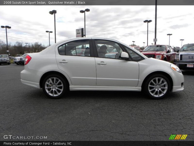 Quicksilver Metallic / Black 2008 Suzuki SX4 Sport Sedan