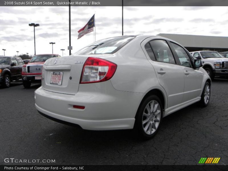Quicksilver Metallic / Black 2008 Suzuki SX4 Sport Sedan