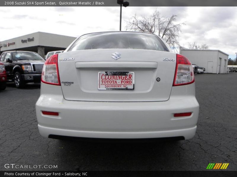 Quicksilver Metallic / Black 2008 Suzuki SX4 Sport Sedan