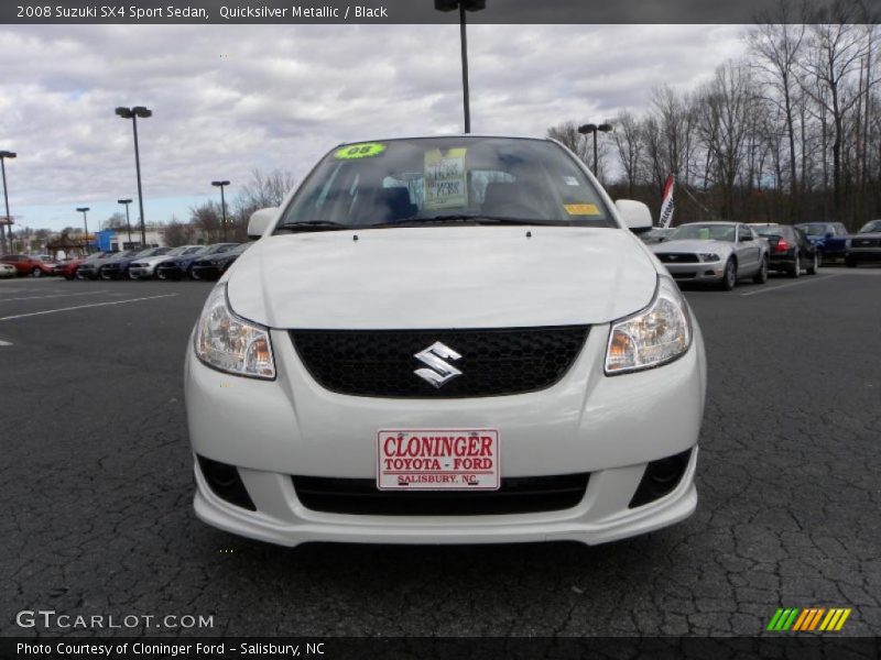 Quicksilver Metallic / Black 2008 Suzuki SX4 Sport Sedan