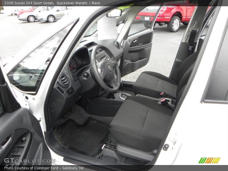 Quicksilver Metallic / Black 2008 Suzuki SX4 Sport Sedan