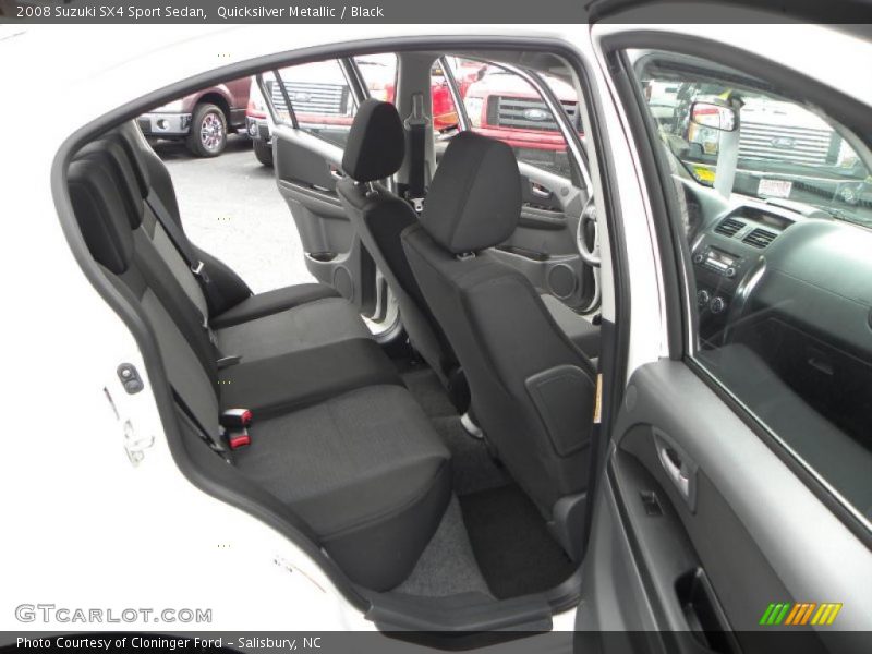 Quicksilver Metallic / Black 2008 Suzuki SX4 Sport Sedan
