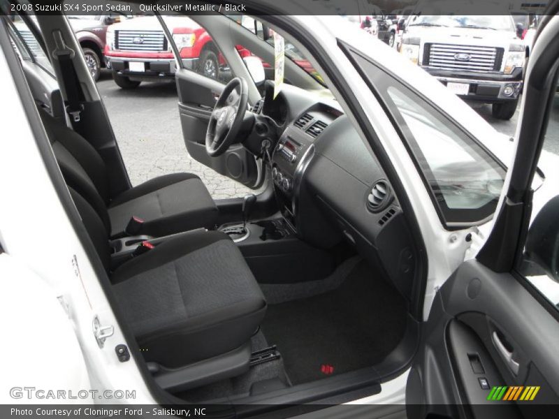 Quicksilver Metallic / Black 2008 Suzuki SX4 Sport Sedan
