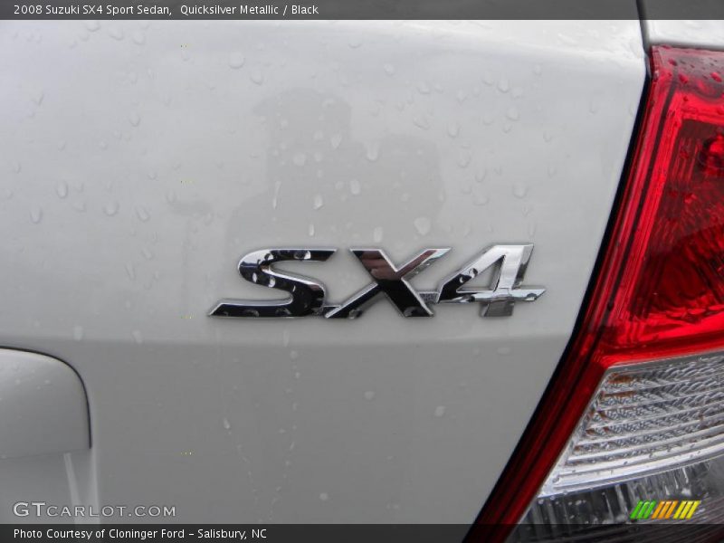 Quicksilver Metallic / Black 2008 Suzuki SX4 Sport Sedan