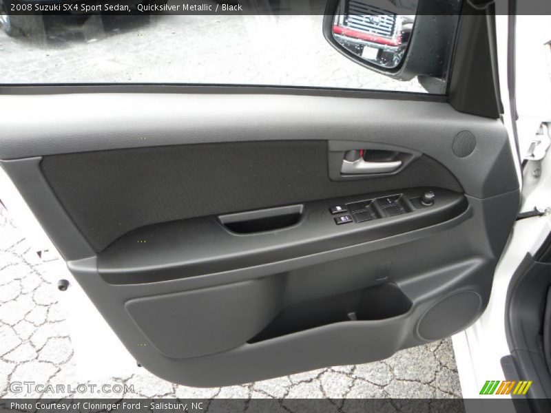Quicksilver Metallic / Black 2008 Suzuki SX4 Sport Sedan