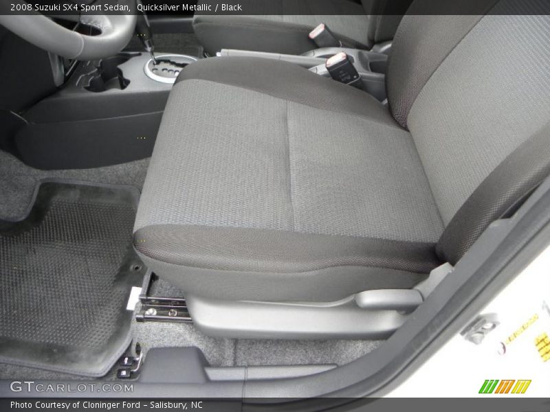 Quicksilver Metallic / Black 2008 Suzuki SX4 Sport Sedan