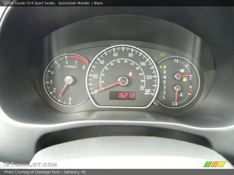 Quicksilver Metallic / Black 2008 Suzuki SX4 Sport Sedan