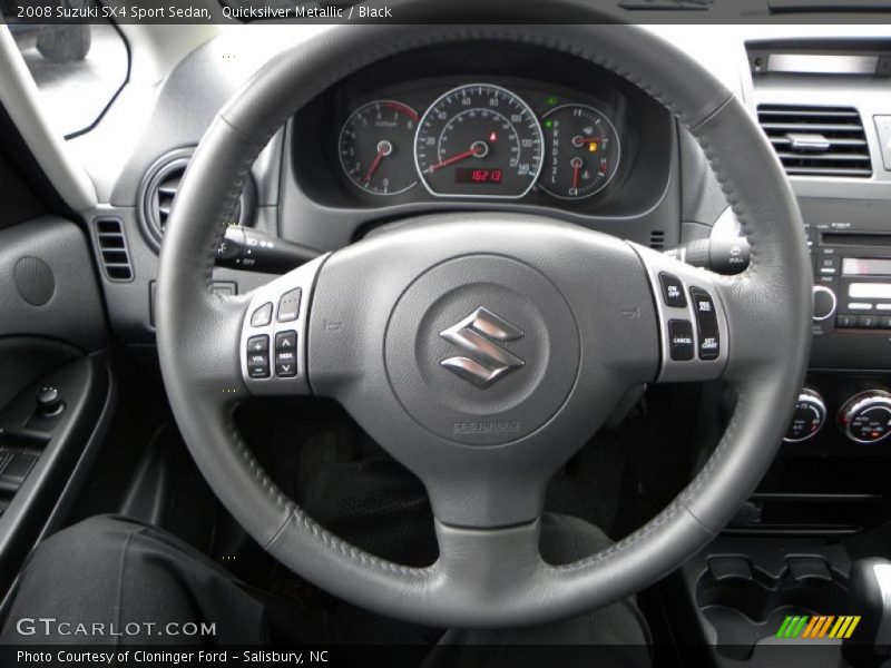 Quicksilver Metallic / Black 2008 Suzuki SX4 Sport Sedan