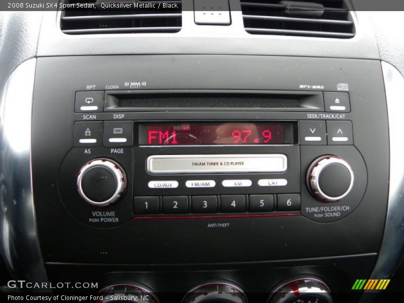 Quicksilver Metallic / Black 2008 Suzuki SX4 Sport Sedan