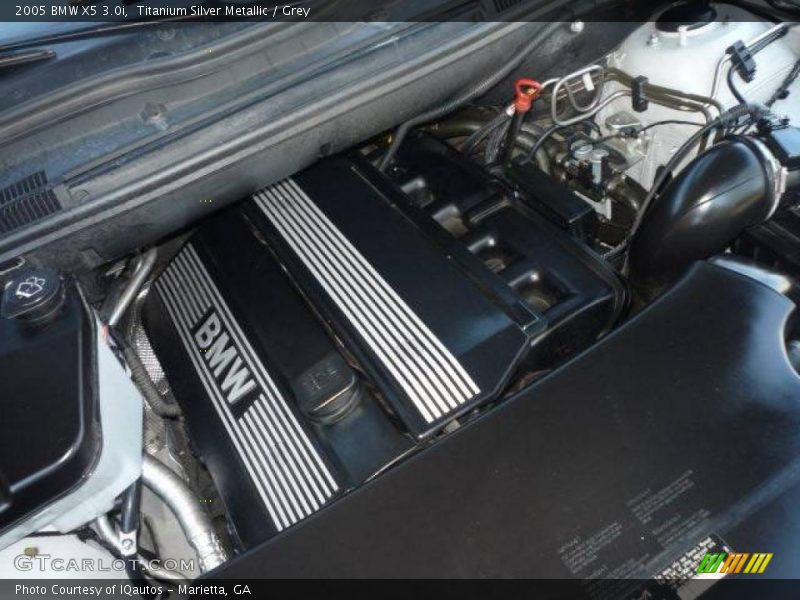 Titanium Silver Metallic / Grey 2005 BMW X5 3.0i