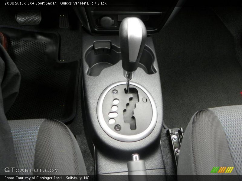 Quicksilver Metallic / Black 2008 Suzuki SX4 Sport Sedan