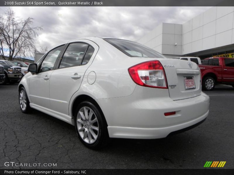 Quicksilver Metallic / Black 2008 Suzuki SX4 Sport Sedan